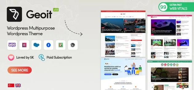 Geoit çok amaçlı WordPress teması