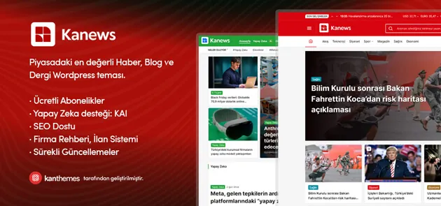 Kanews WordPress haber teması